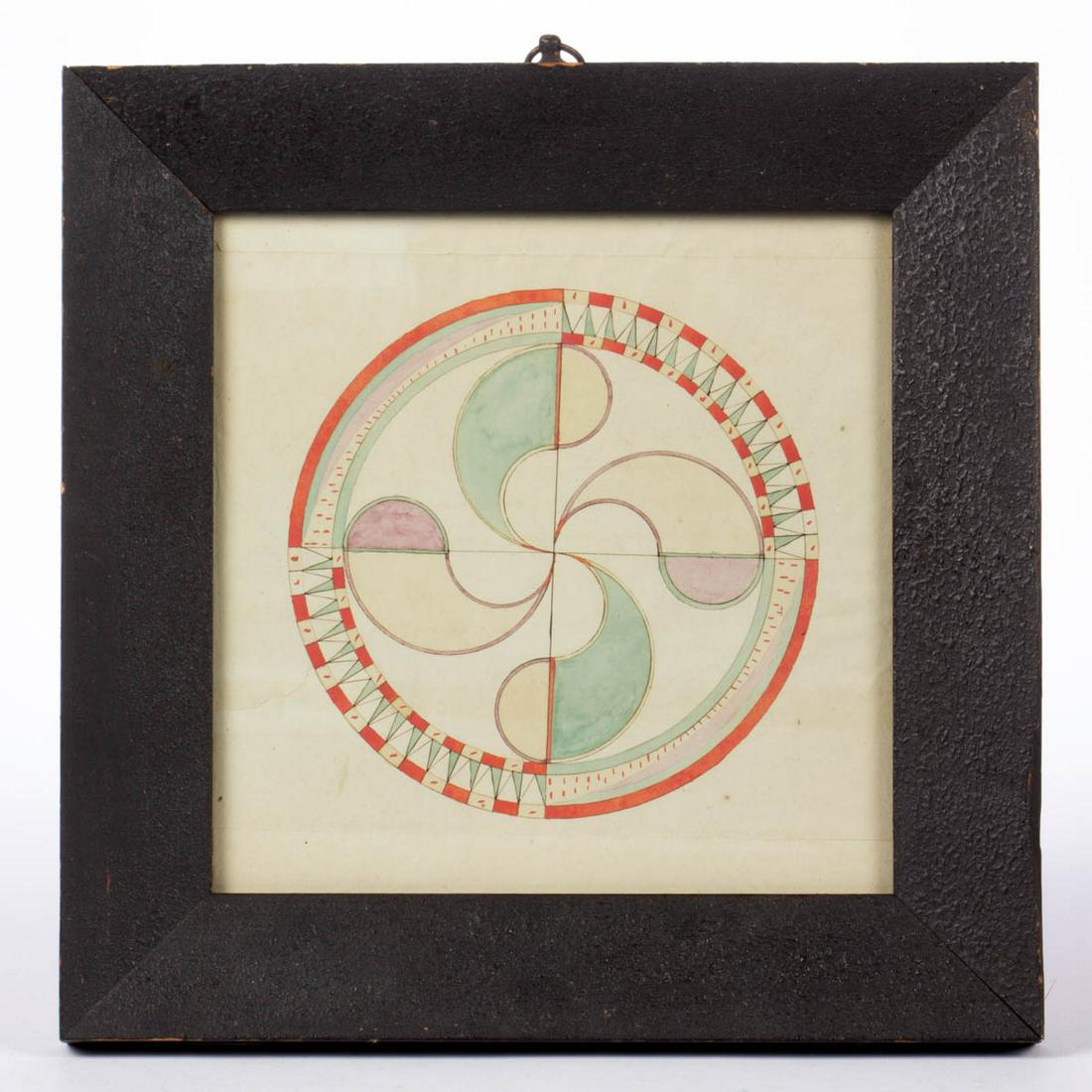 PENNSYLVANIA FOLK ART DRAWING / VALENTINE (1 of 4)