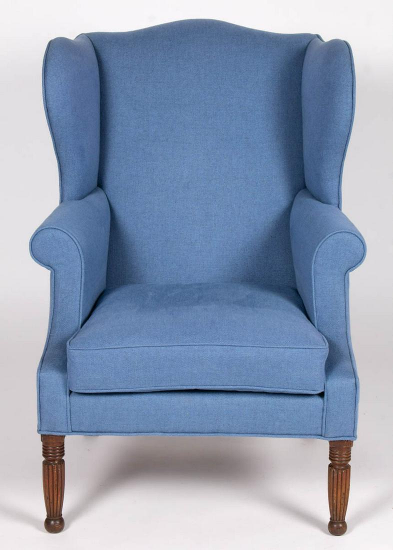 MID-ATLANTIC LATE FEDERAL MAHOGANY EASY CHAIR (1 of 5)