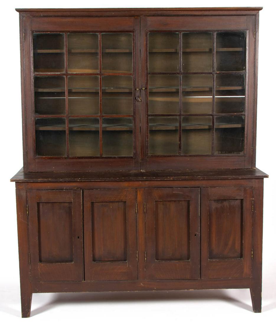 NEW YORK PAINTED POPLAR STEP-BACK CUPBOARD (1 of 5)