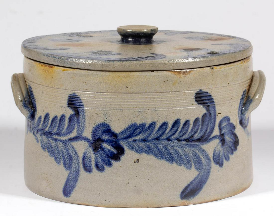 PHILADELPHIA, PENNSYLVANIA DECORATED STONEWARE CAKE (1 of 6)