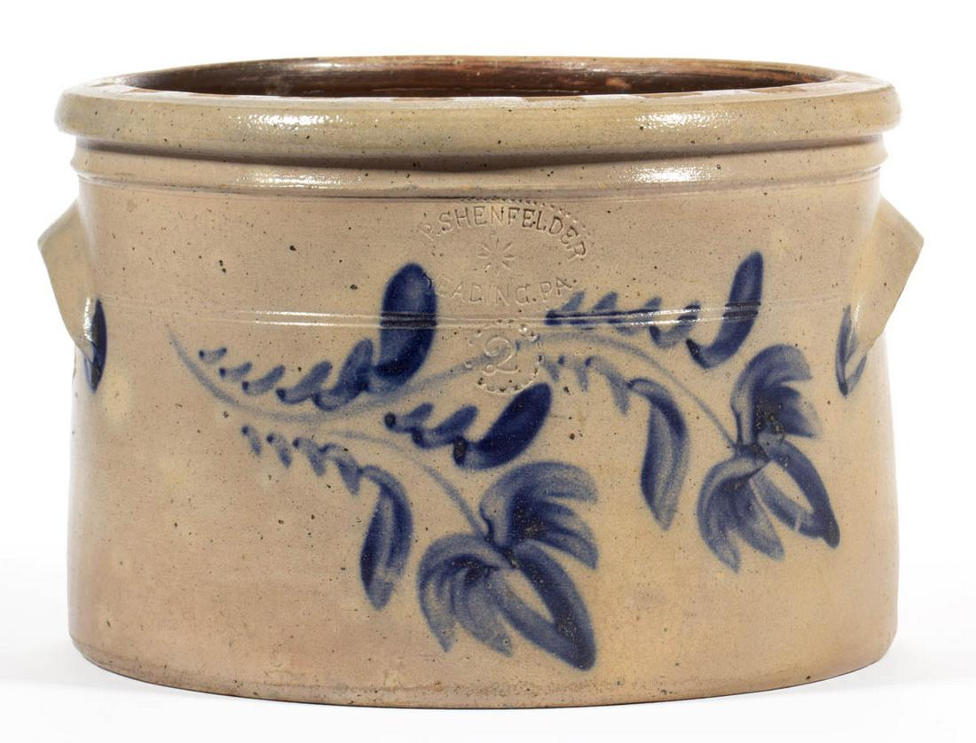 STAMPED "D.P. SHENFELDER / (ROSETTE) / READING. PA.", (1 of 4)