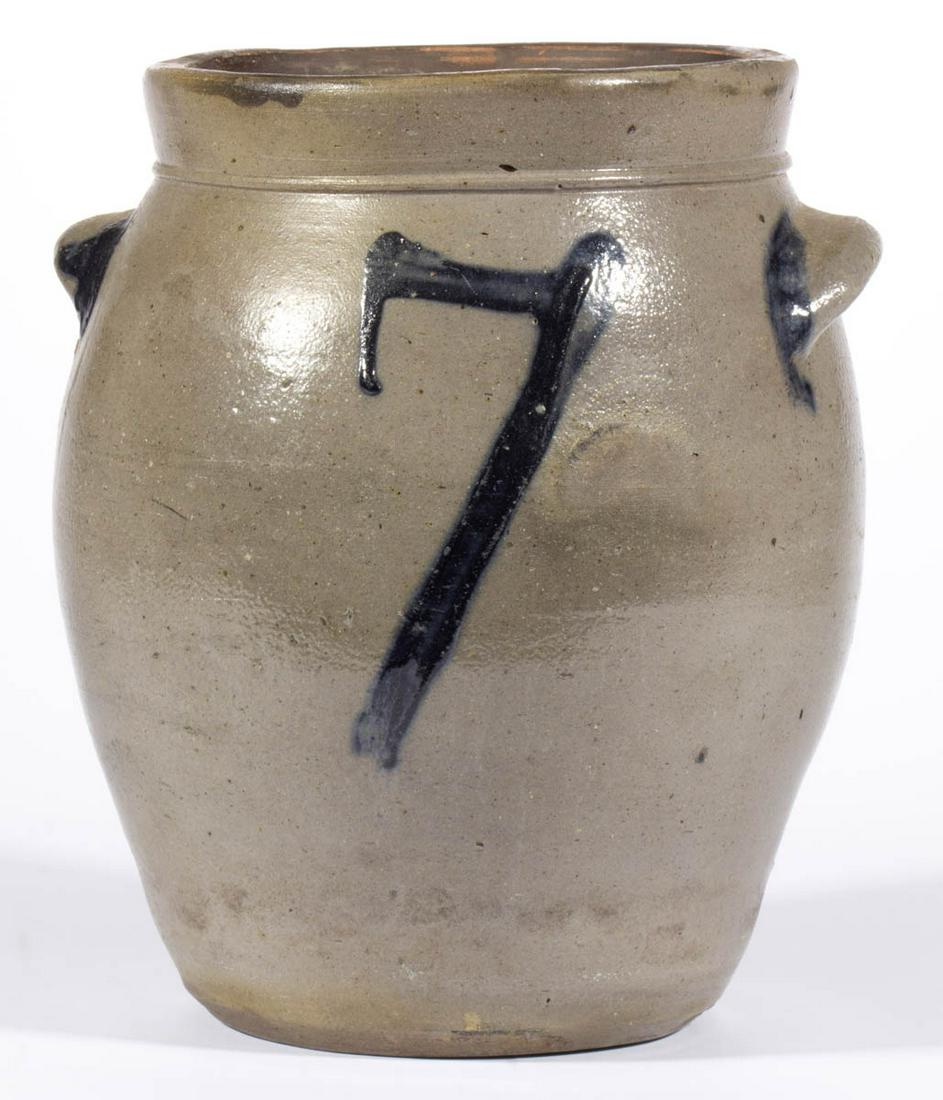 HUDSON VALLEY, NEW YORK ATTRIBUTED DECORATED STONEWARE (1 of 4)