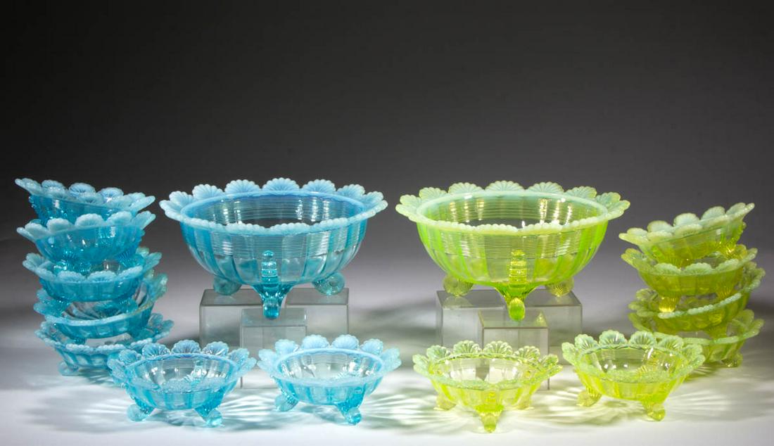 KLONDYKE (OMN) / FLUTED SCROLL BERRY SETS, LOT OF TWO (1 of 1)