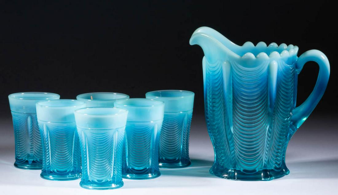 NORTHWOOD DRAPERY SEVEN-PIECE WATER SET (1 of 1)