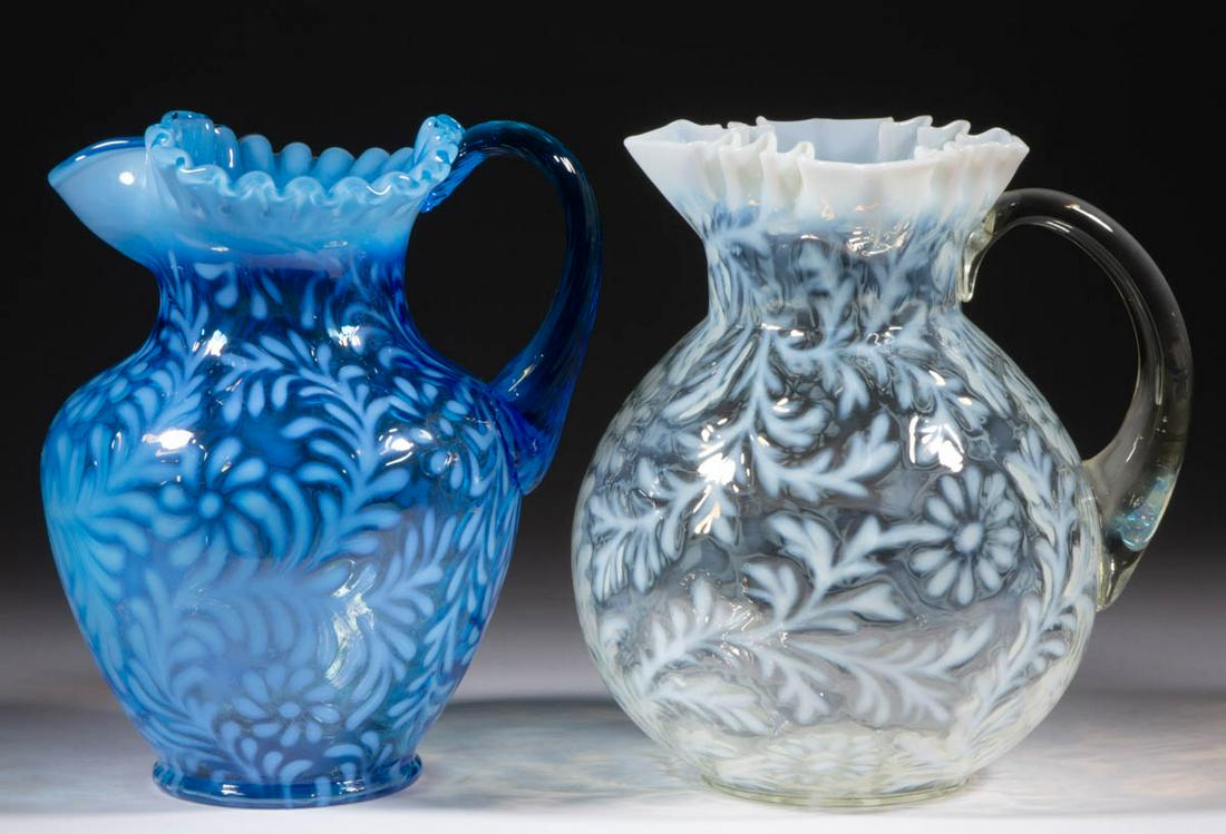 ASSORTED BLOWN OPALESCENT DAISY AND FERN GLASS WATER (1 of 1)