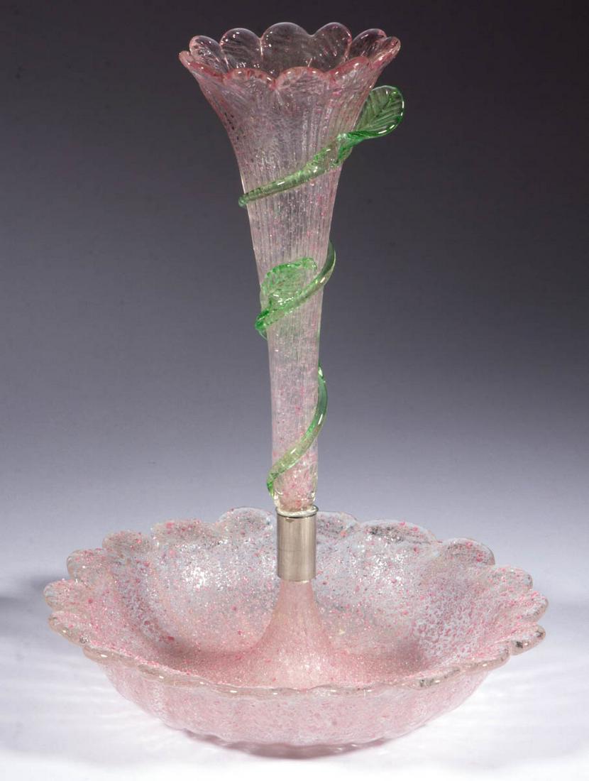 VICTORIAN OVERSHOT-TYPE GLASS EPERGNE (1 of 1)