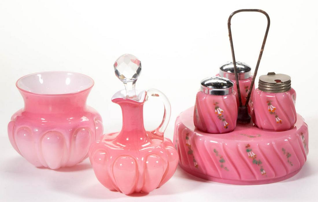 ASSORTED VICTORIAN GLASS ARTICLES, LOT OF THREE (1 of 1)