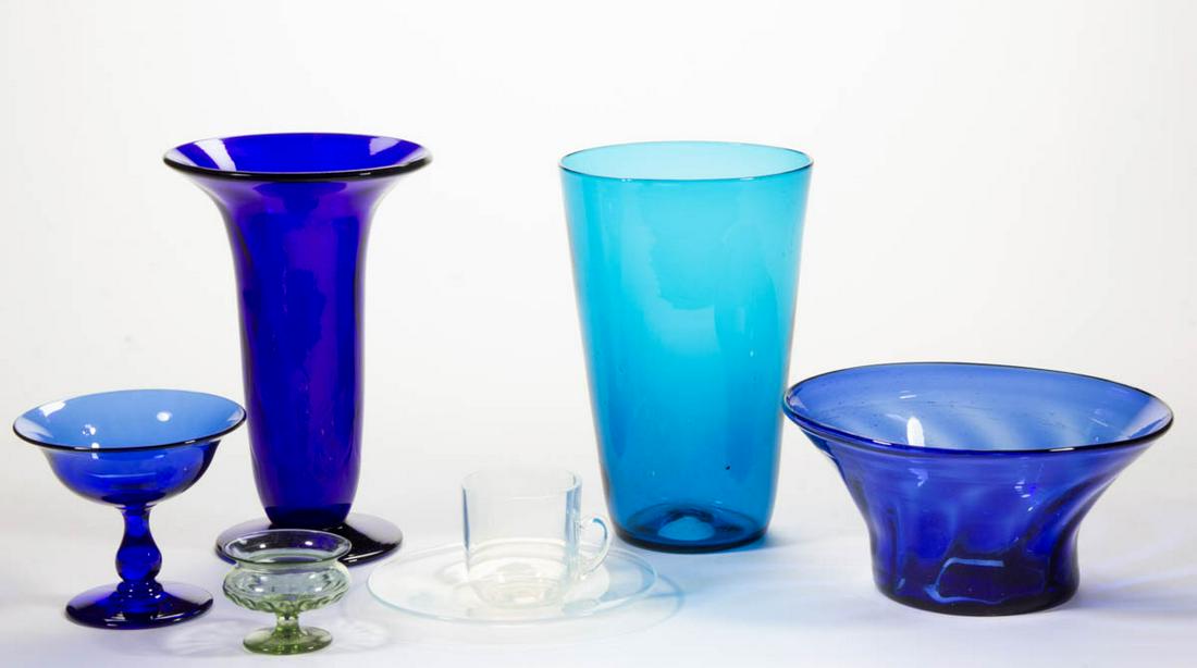 ASSORTED GLASS ARTICLES, LOT OF SEVEN (1 of 1)
