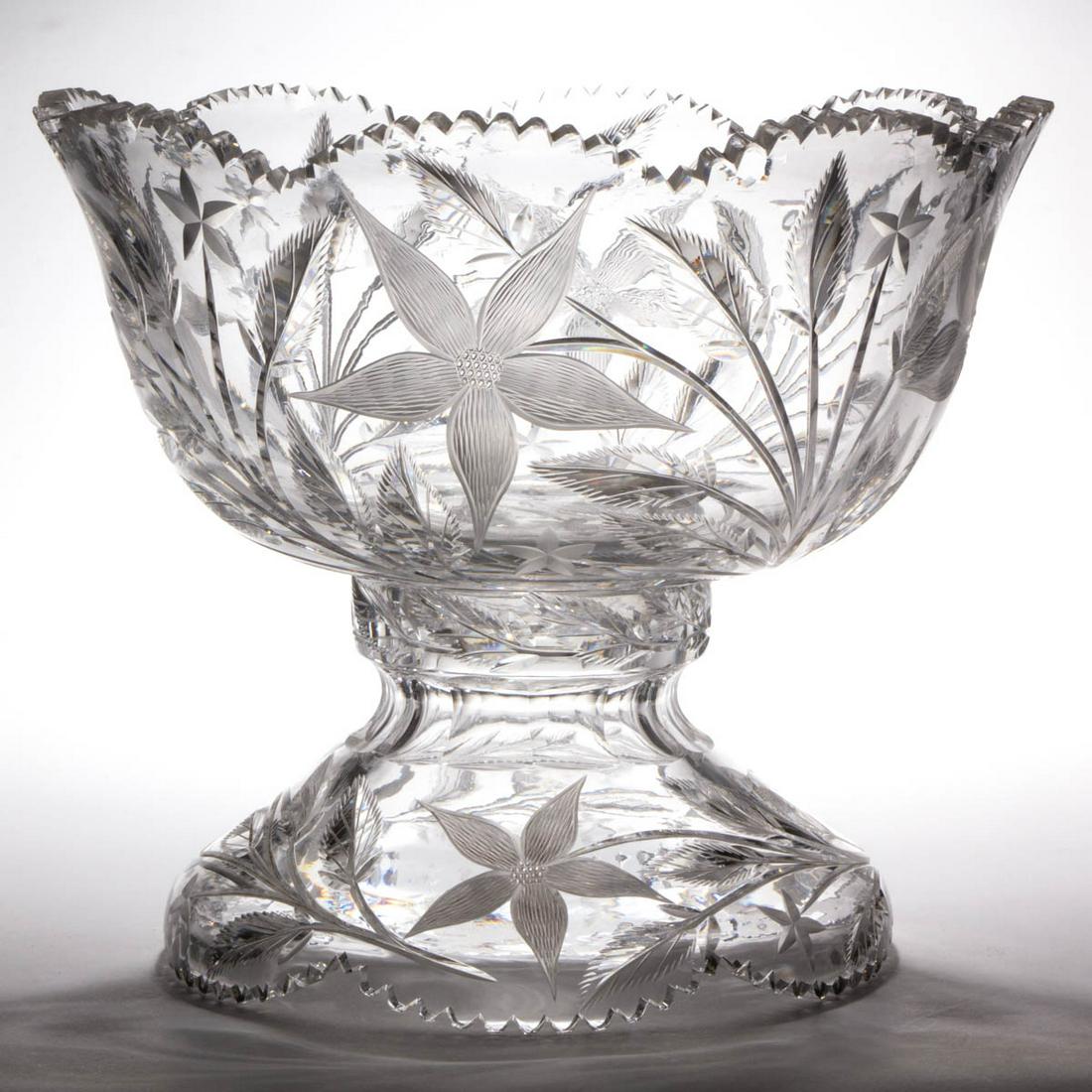 IDEAL ATTRIBUTED NO. 3 / FLORAL CUT GLASS TWO-PIECE (1 of 1)