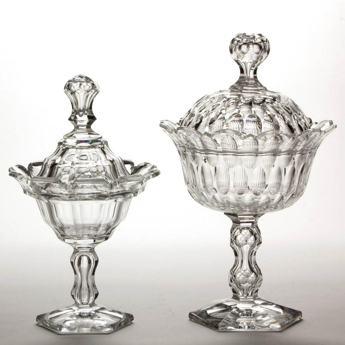 ASSORTED CUT GLASS ARTICLES, LOT OF TWO (1 of 1)