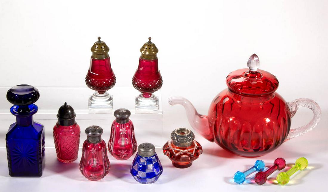 ASSORTED CUT GLASS ARTICLES, LOT OF 12 (1 of 1)