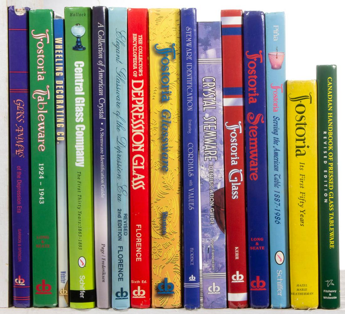 ASSORTED GLASS REFERENCE VOLUMES, LOT OF 15 (1 of 1)