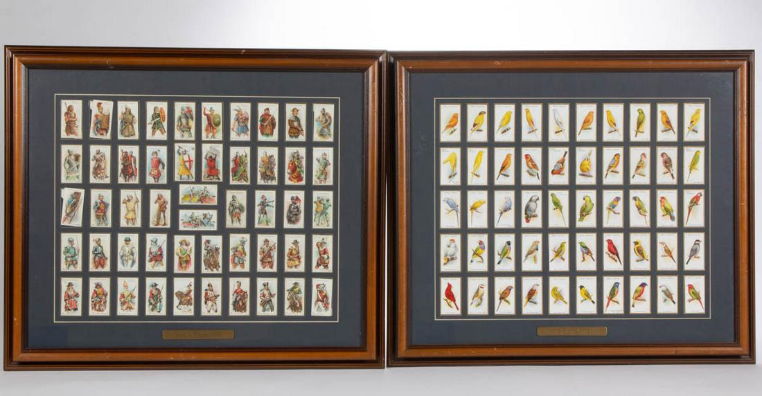 COLLECTION OF CIGARETTE CARDS, LOT OF TWO FRAMES (1 of 3)