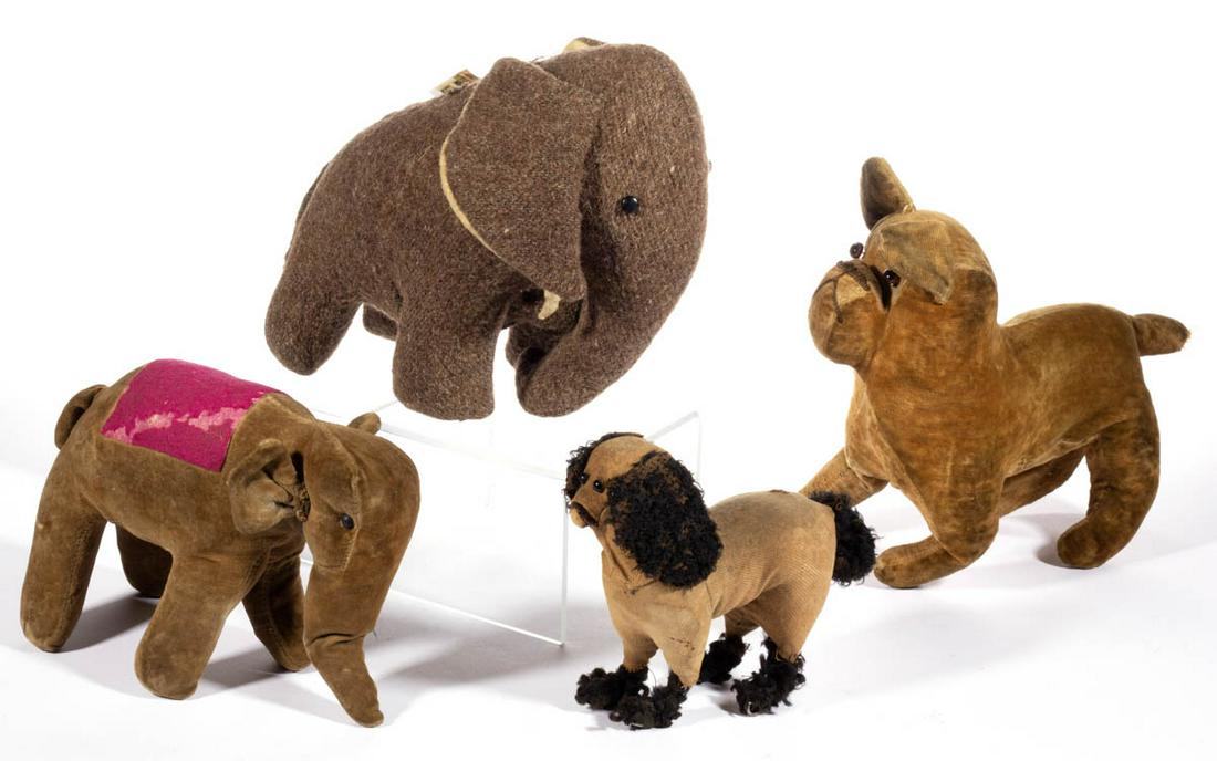 ASSORTED CLOTH STUFFED ANIMALS, LOT OF FOUR (1 of 5)