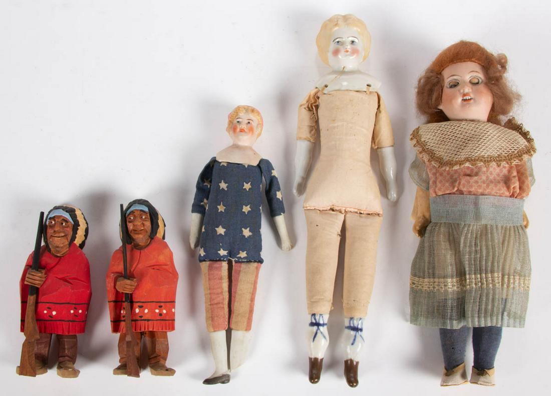 ASSORTED DOLLS, LOT OF FIVE (1 of 3)