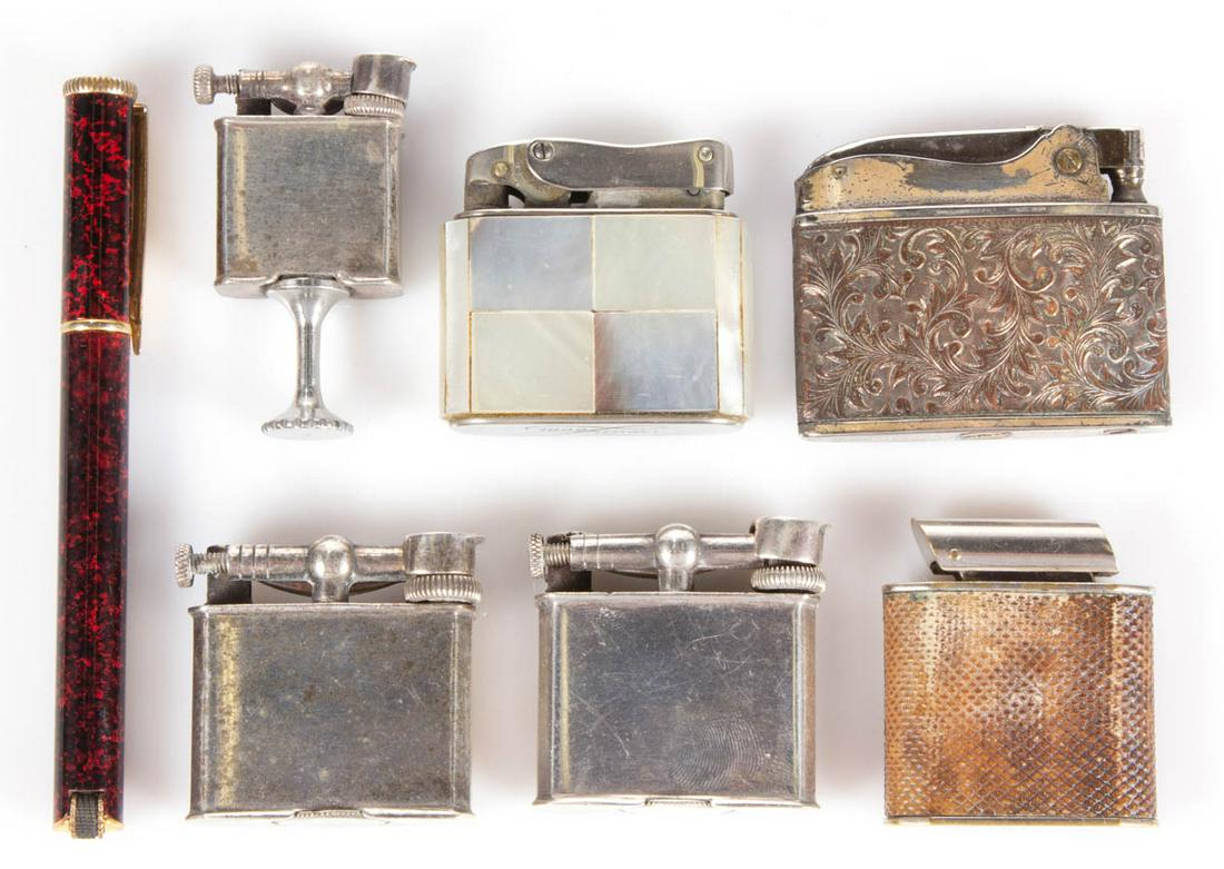 ASSORTED VINTAGE CIGARETTE LIGHTERS, LOT OF SEVEN (1 of 5)