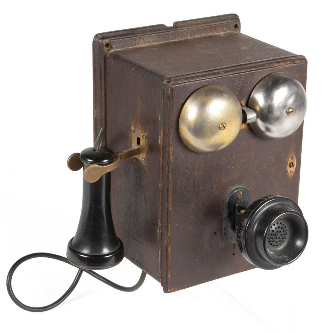 PENNSYLVANIA RAILROAD OAK WALL TELEPHONE (1 of 4)
