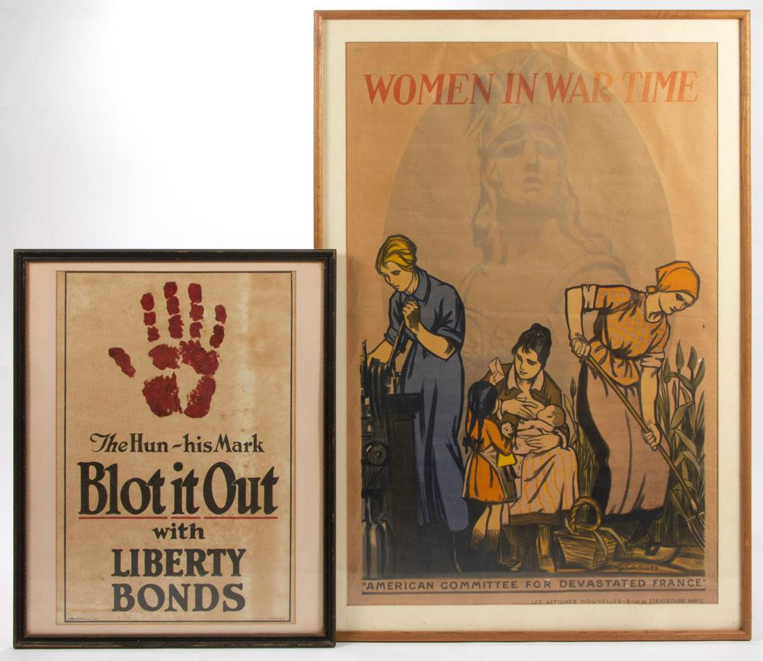 ORIGINAL WORLD WAR ONE / WWI ERA PROPAGANDA POSTERS, (1 of 3)