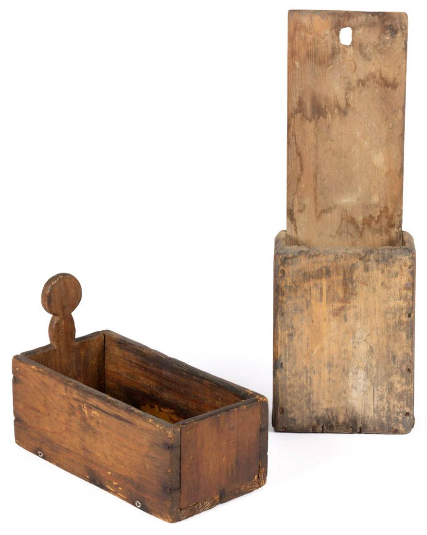 AMERICAN COUNTRY PINE BOXES, LOT OF TWO (1 of 4)