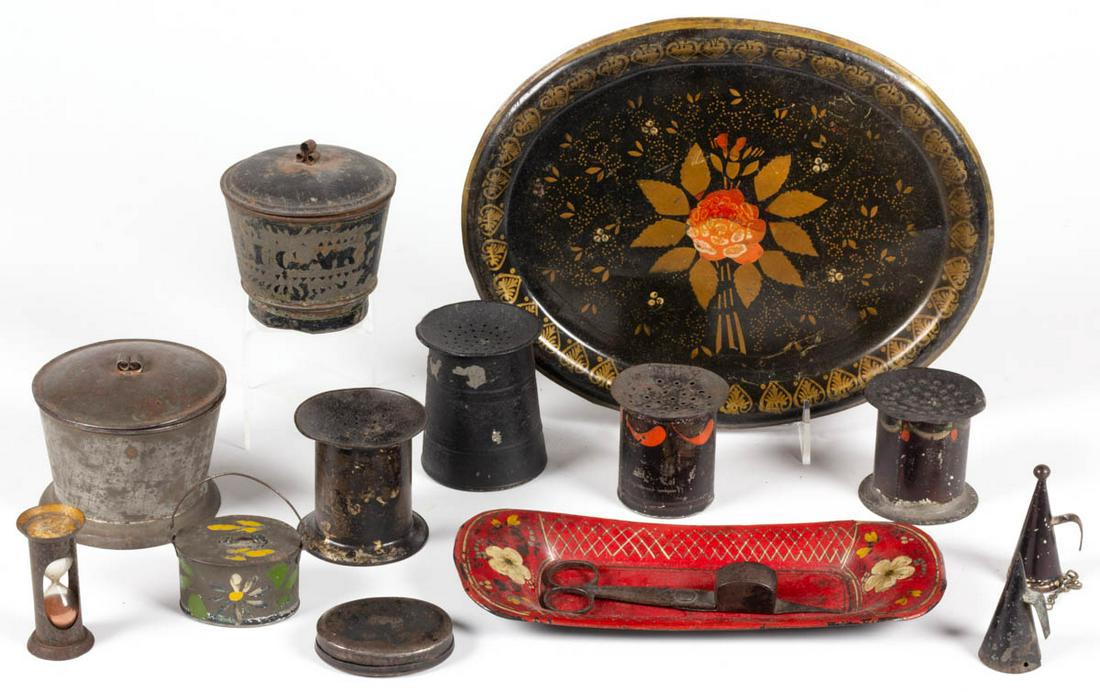 ASSORTED SHEET-IRON / TOLEWARE AND METAL DOMESTIC (1 of 1)