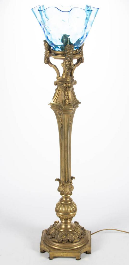 CONTINENTAL BRONZE BANQUET LAMP (1 of 4)
