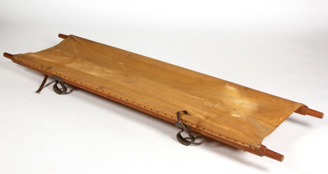 WORLD WAR ONE / WWI ERA CANVAS FOLDING STRETCHER (1 of 2)
