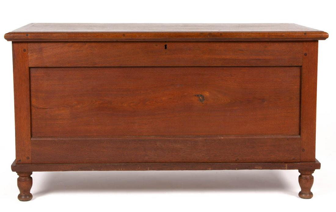 AMERICAN WALNUT BLANKET CHEST: AMERICAN WALNUT BLANKET CHEST, paneled form. Old surface with warm color. 19th century. 25 1/4" H, 45" W, 22 1/4" D. Provenance: Property from the private collection of Diane and Dr. Robert Marsh, Law