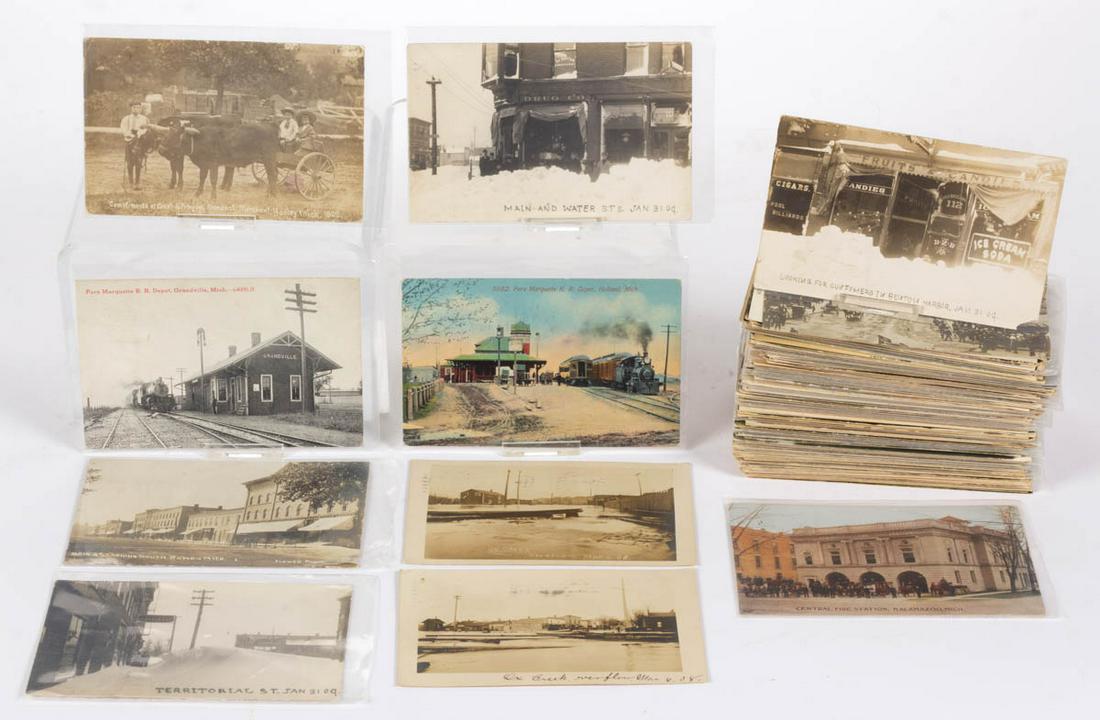 ASSORTED MICHIGAN SCENIC VIEW POST CARDS, LOT OF 207 (1 of 1)