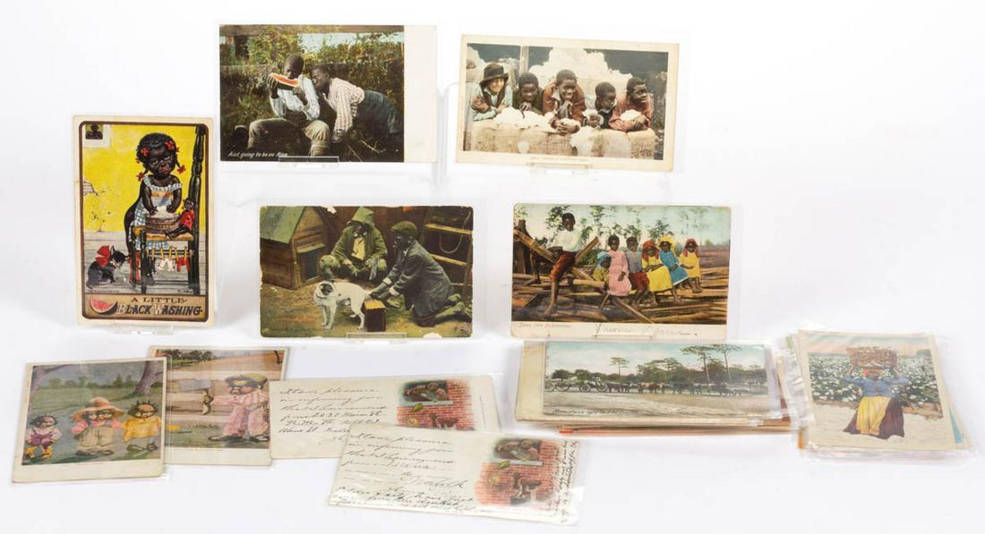 ASSORTED BLACK AMERICANA POST CARDS, LOT OF 39 (1 of 1)