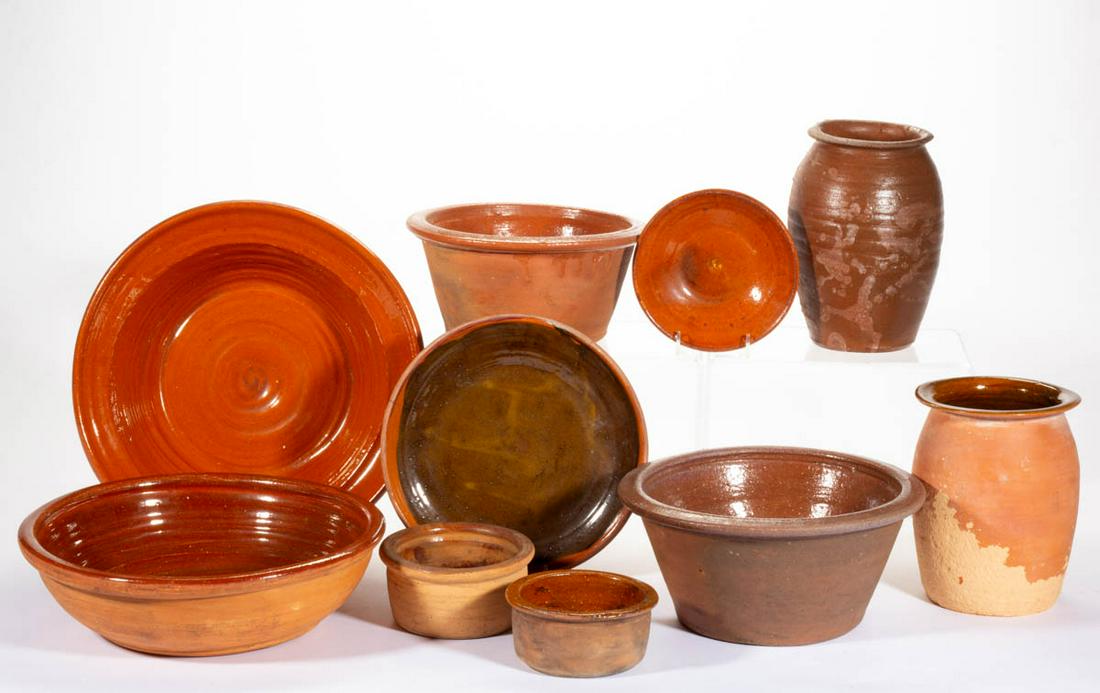 REPRODUCTION EARTHENWARE / REDWARE KITCHEN / TABLE (1 of 1)