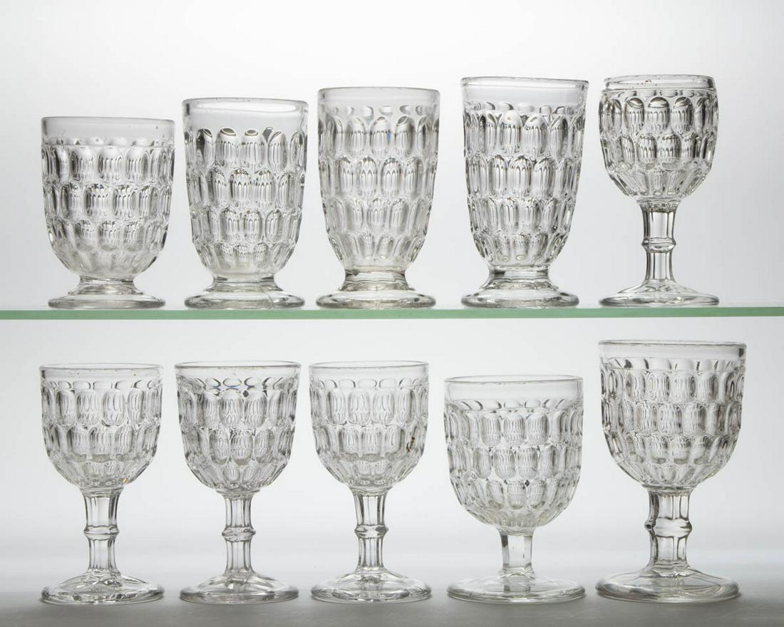 EARLY THUMBPRINT / ARGUS (OMN) DRINKING ARTICLES, LOT (1 of 1)