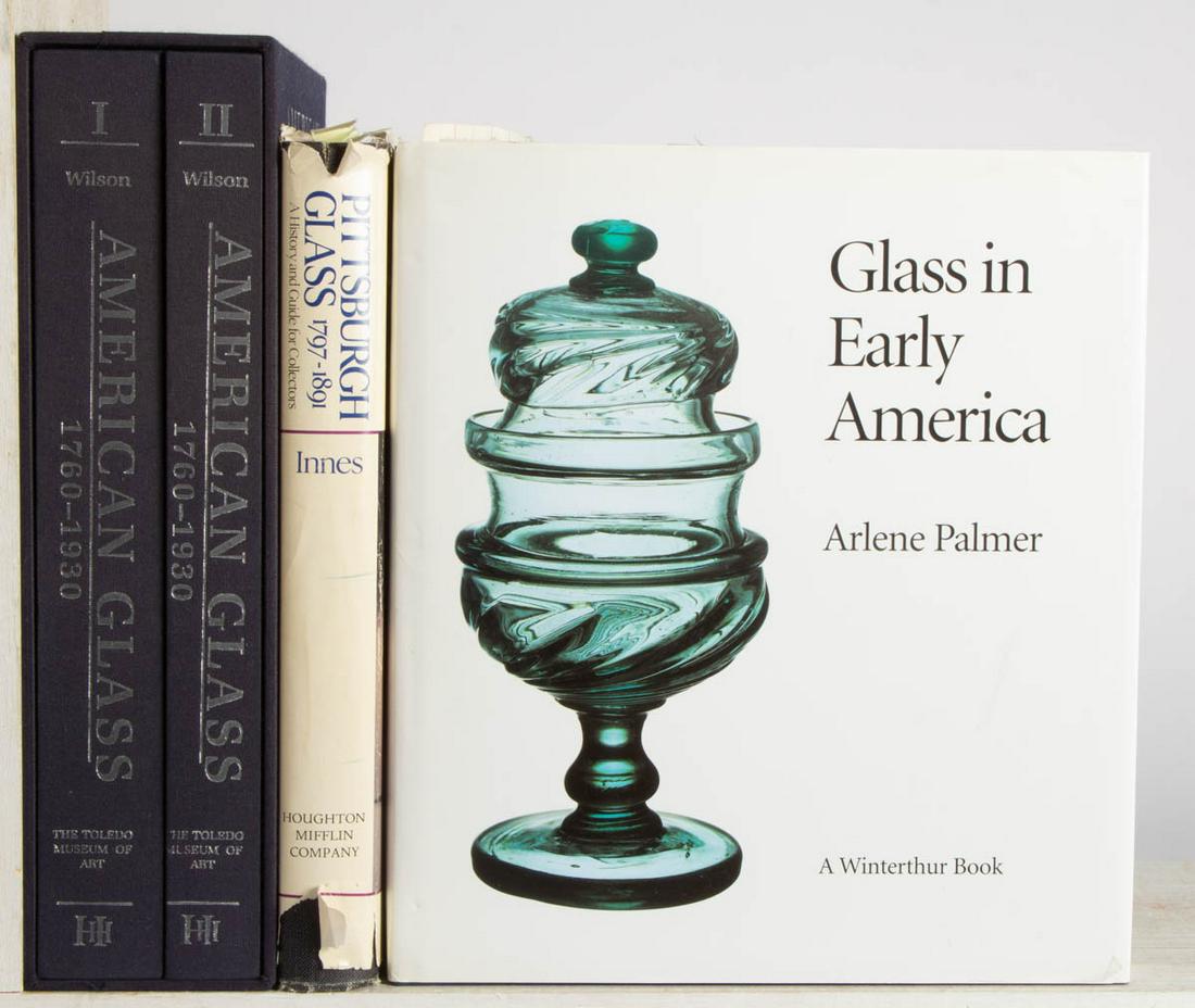 ASSORTED EARLY GLASS REFERENCE VOLUMES, LOT OF THREE (1 of 1)