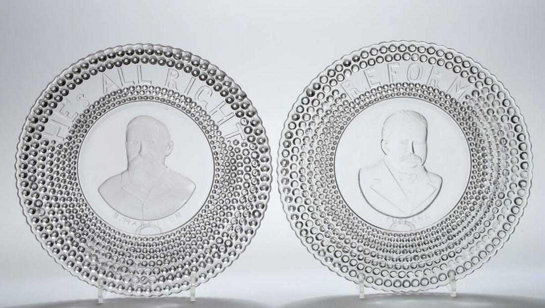 ASSORTED PRESSED PRESIDENTIAL / HISTORICAL GLASS BREAD (1 of 1)