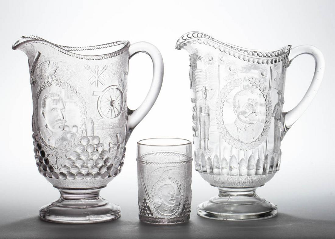 ASSORTED ADMIRAL DEWEY WATER PITCHERS, LOT OF TWO (1 of 1)