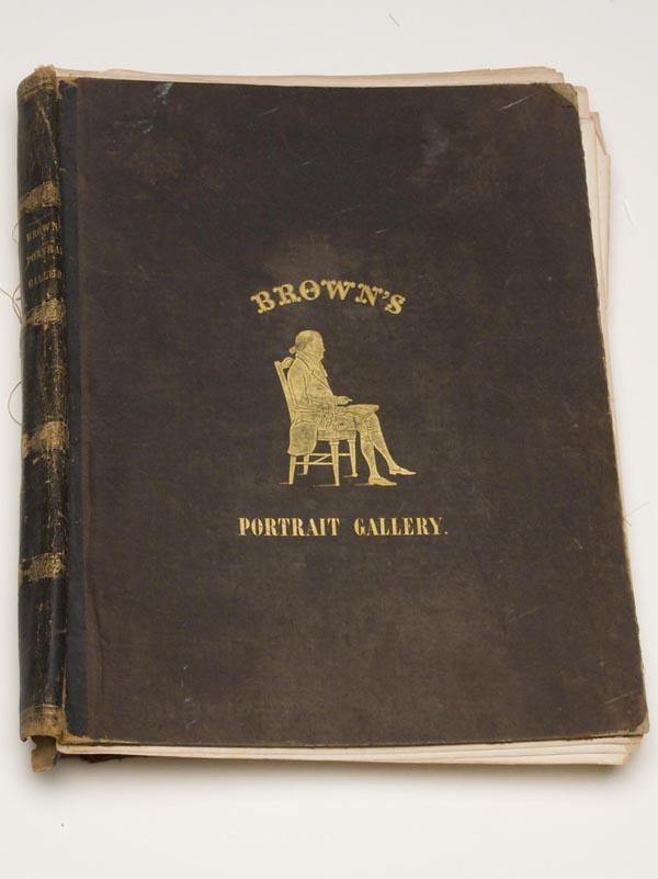 AMERICAN HISTORICAL PORTRAIT GALLERY FOLIO VOLUME: AMERICAN HISTORICAL PORTRAIT GALLERY FOLIO VOLUME, "Portrait Gallery of Distinguished American Citizens, with Biographical Sketches, and Fac-similes of Original Letters," by William H. Brown, Hartford