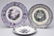 443: STAFFORDSHIRE TRANSFERWARE PLATES, LOT OF THREE