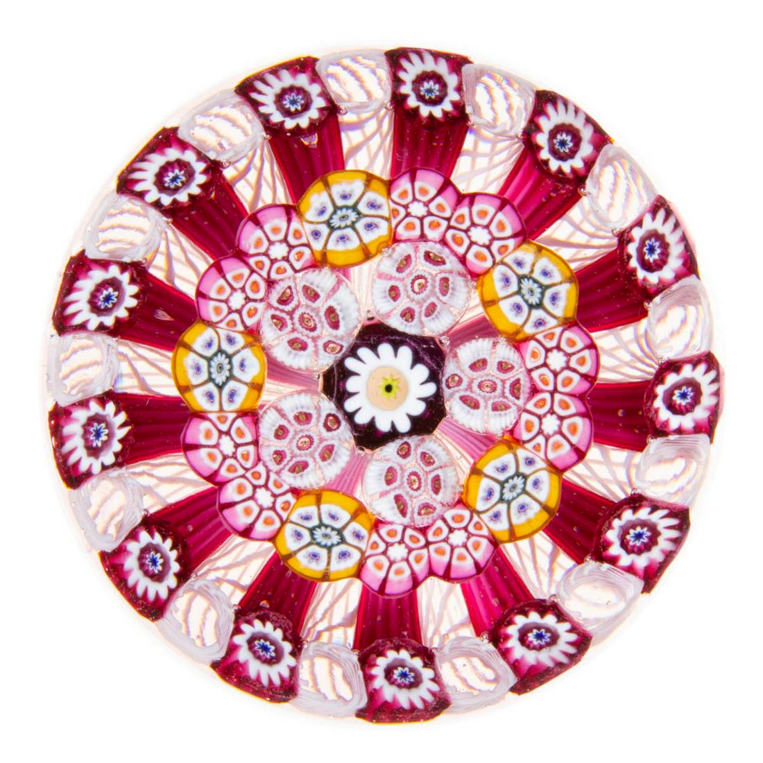 PAUL YSART (SCOTTISH, 1904-1979) CONCENTRIC MILLEFIORI (1 of 2)