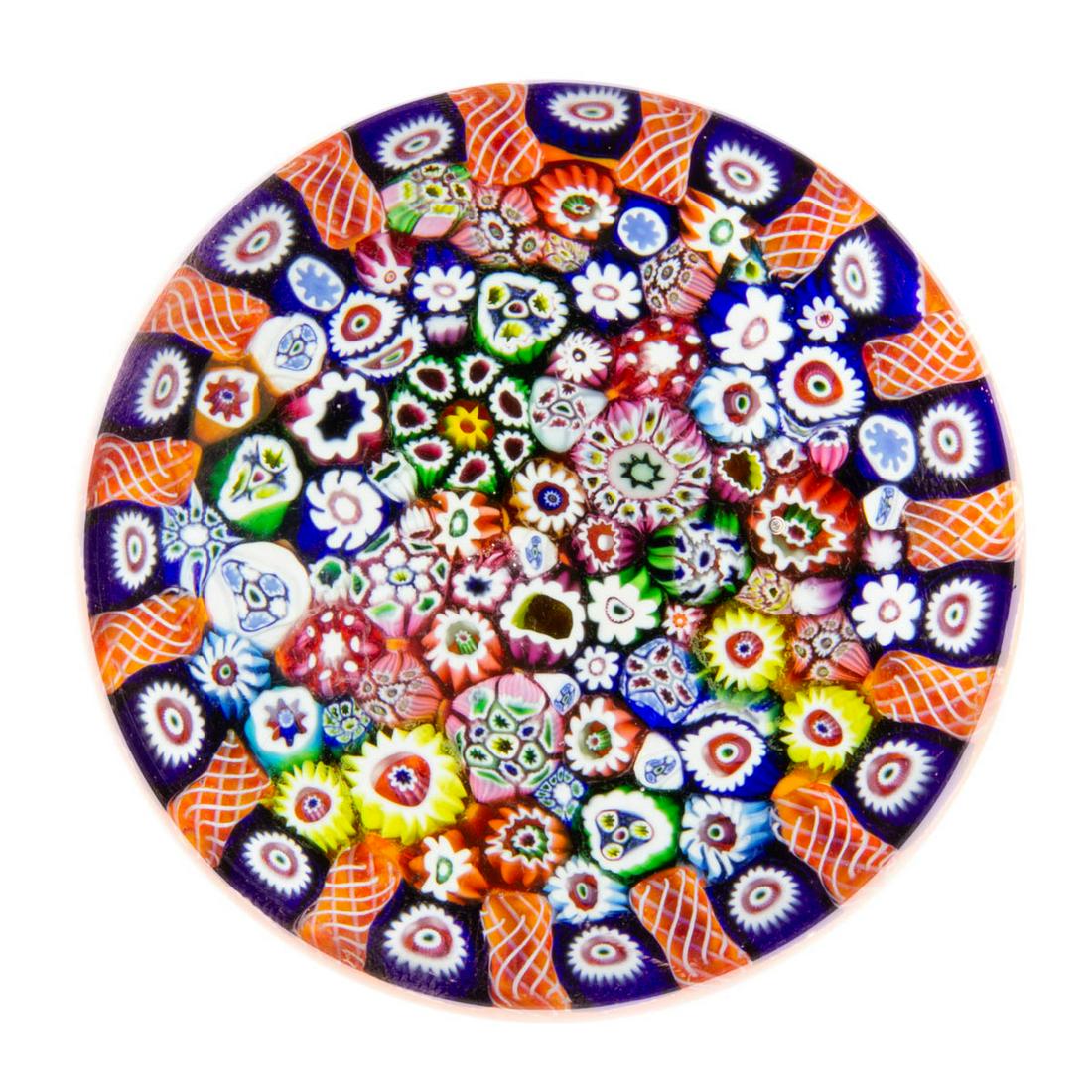 PAUL YSART (SCOTTISH, 1904-1979) CLOSE-PACK MILLEFIORI (1 of 2)