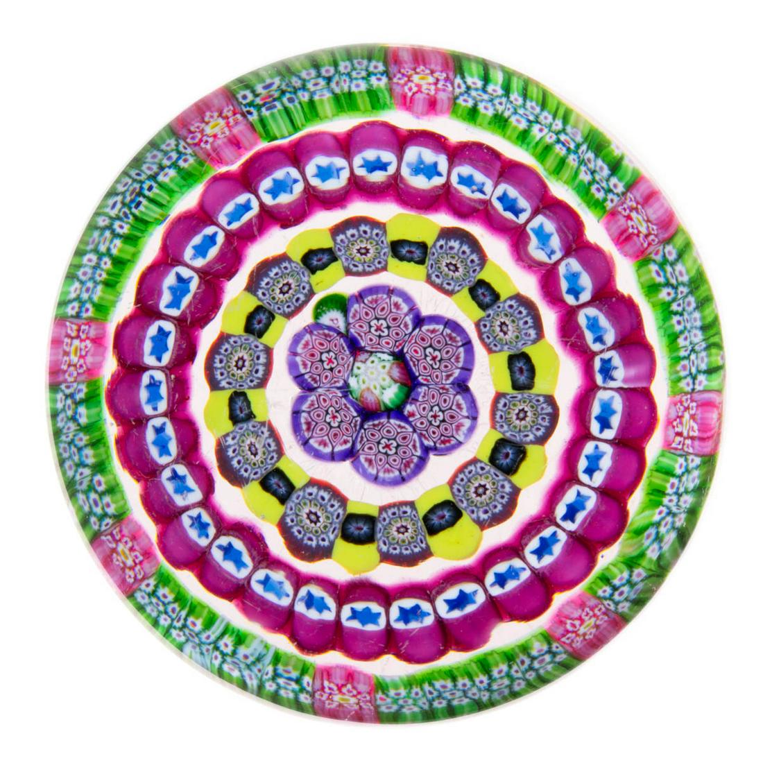 PAUL YSART (SCOTTISH, 1904-1979) CONCENTRIC MILLEFIORI (1 of 2)