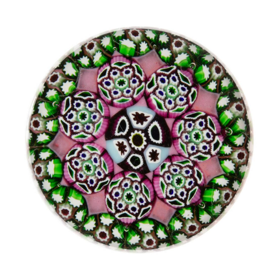 PAUL YSART (SCOTTISH, 1904-1979) CONCENTRIC MILLEFIORI (1 of 2)