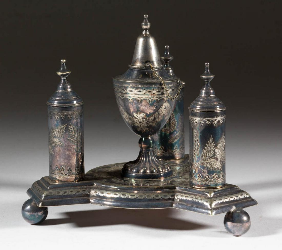 MAPPIN & WEBB SHEFFIELD SILVER-PLATED CIGAR LIGHTER / (1 of 1)