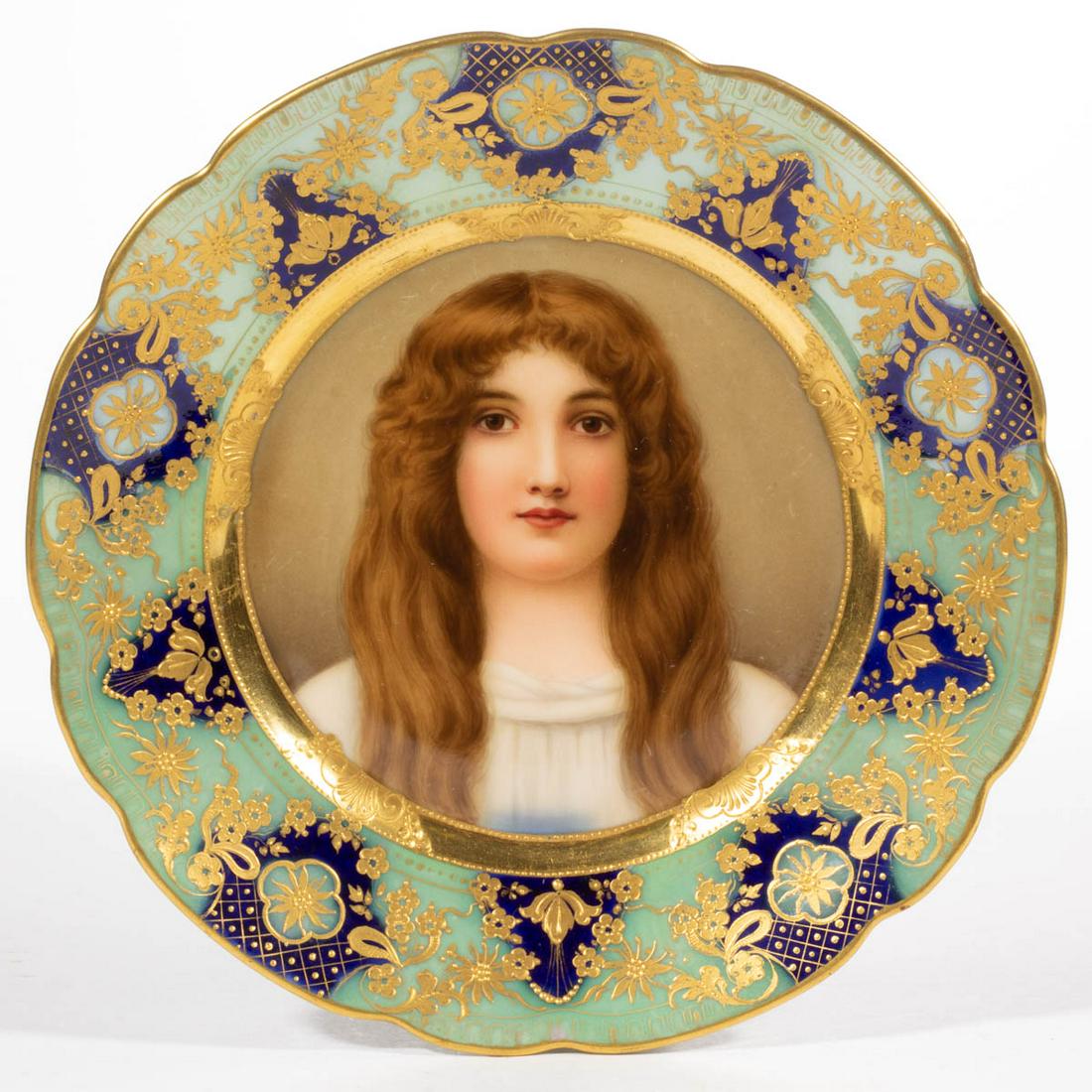 AUSTRIAN ROYAL VIENNA SIGNED HAND-PAINTED PORCELAIN (1 of 2)