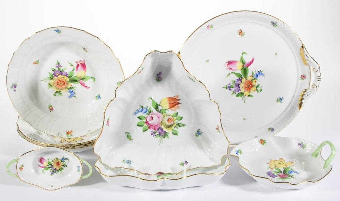 HUNGARIAN HEREND PRINTEMPS PORCELAIN TABLE ARTICLES, (1 of 3)