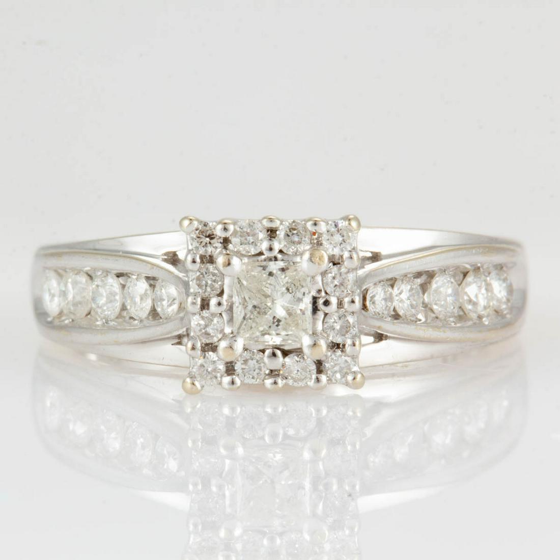 VINTAGE / CONTEMPORARY 14K WHITE GOLD AND DIAMOND (1 of 3)