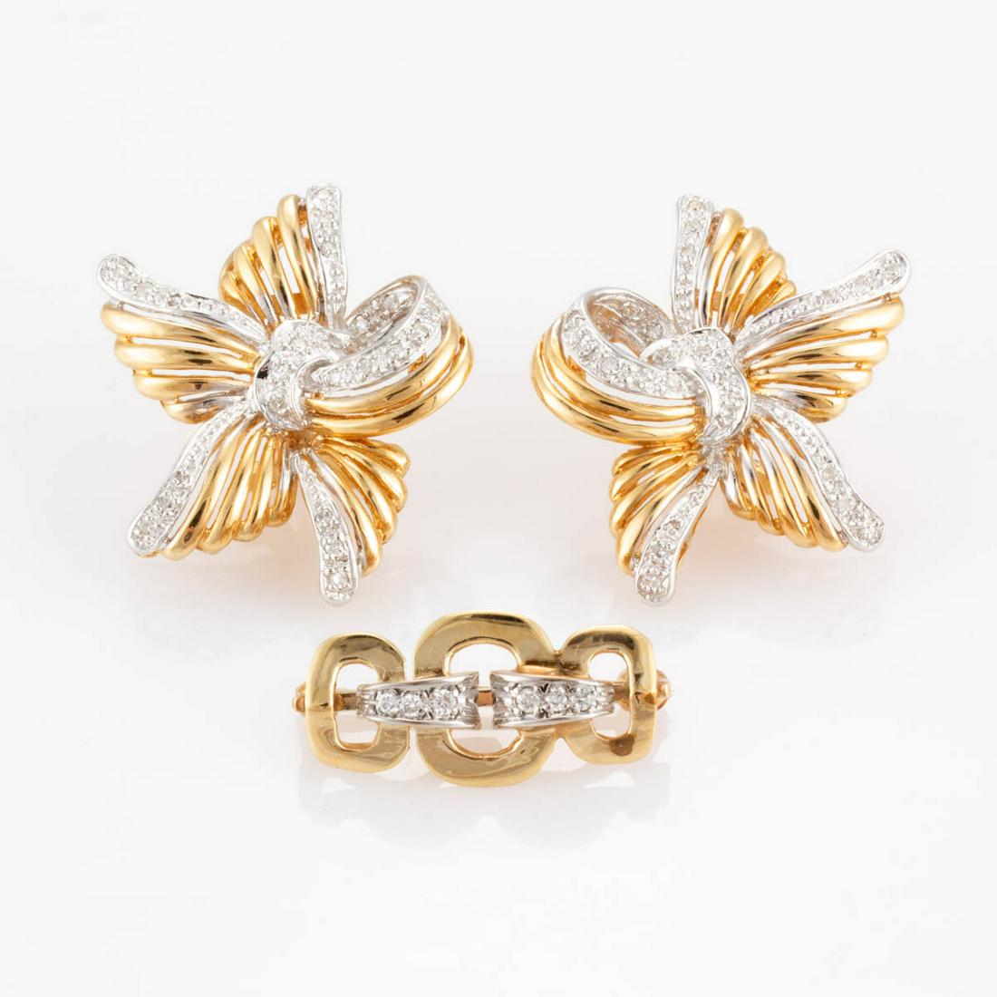 VINTAGE / CONTEMPORARY 14K YELLOW GOLD AND DIAMOND (1 of 2)