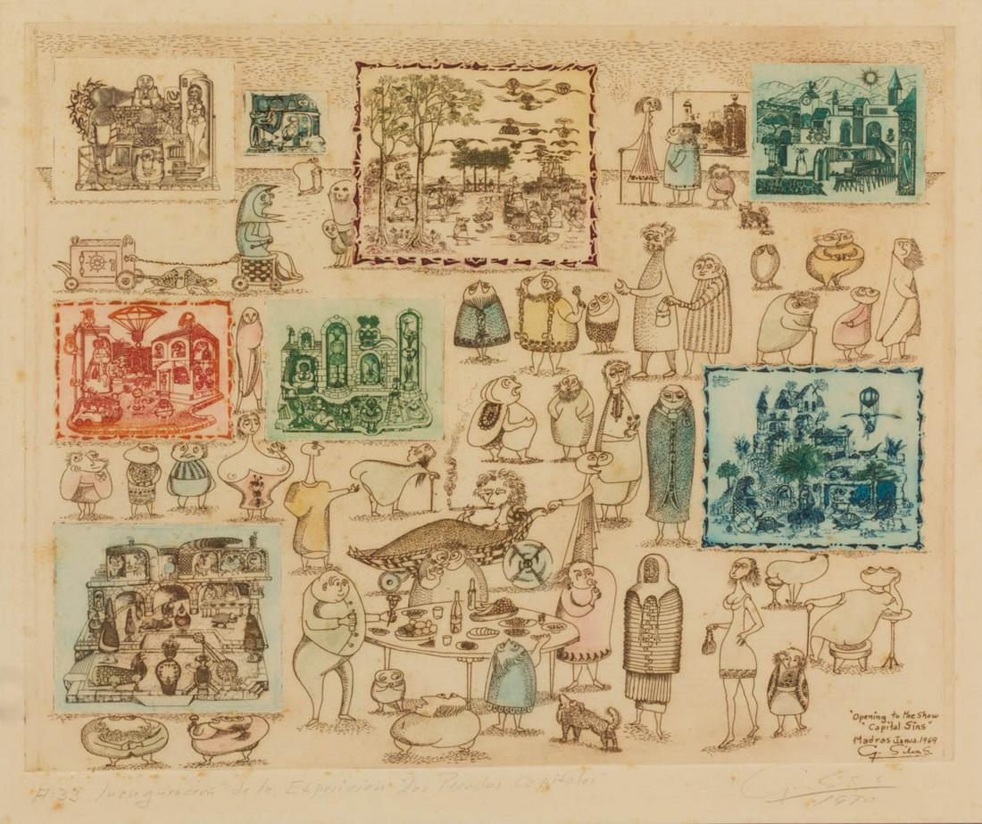 GUILLERMO SILVA SANTAMARIA (COLUMBIAN, 1921-2007) (1 of 7)