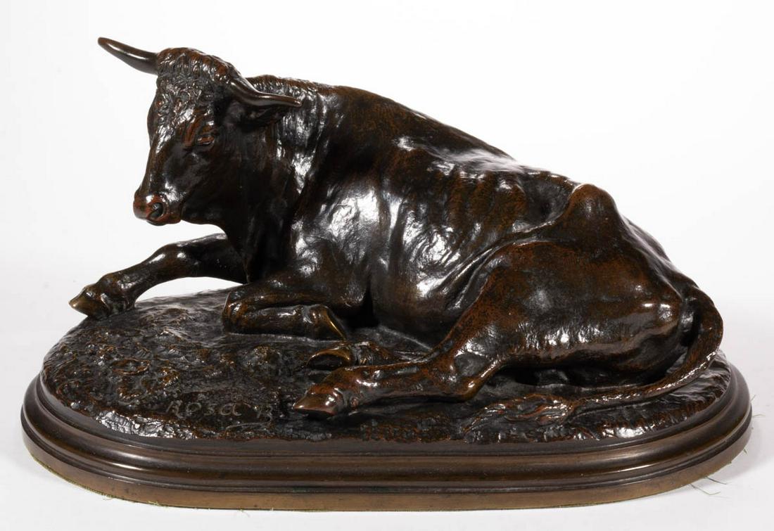 ROSA BONHEUR (FRENCH, 1822-1899) BRONZE FIGURE OF A (1 of 6)