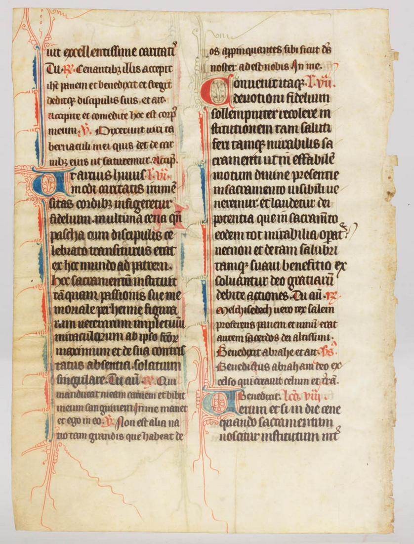 ILLUMINATED MANUSCRIPT PAGE (1 of 2)