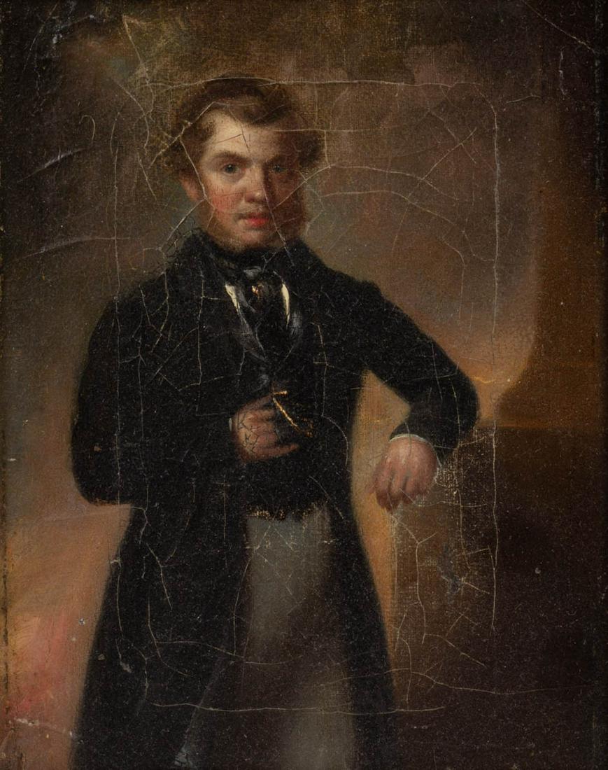 AMERICAN OR BRITISH SCHOOL (19TH CENTURY) PORTRAIT OF A (1 of 3)