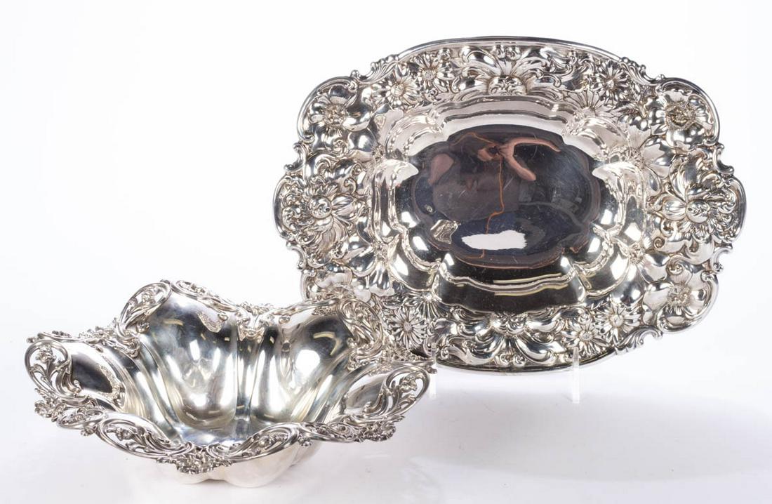 WHITING MFG. CO. AND OTHER STERLING SILVER SERVING (1 of 2)